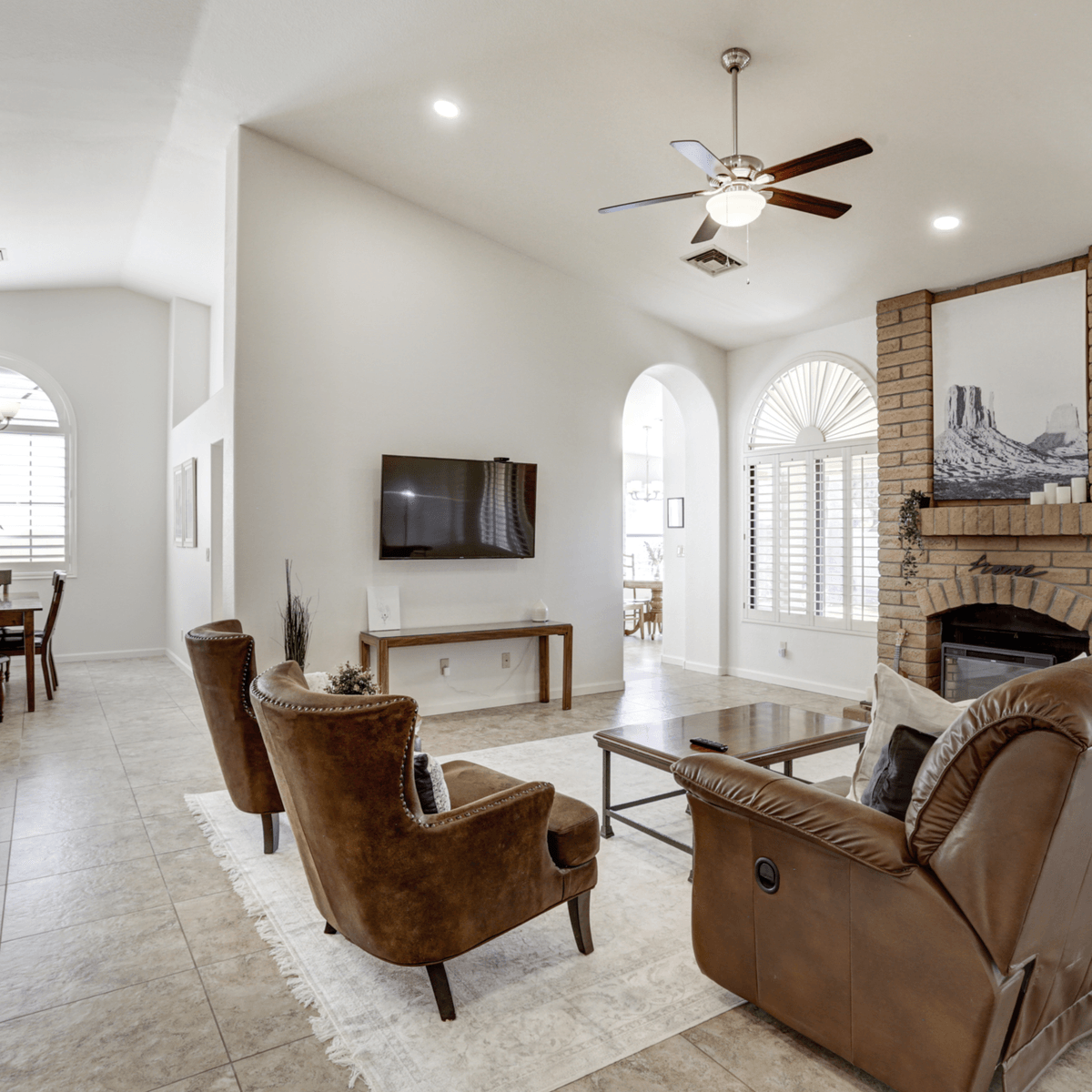 living area of an assisted living home