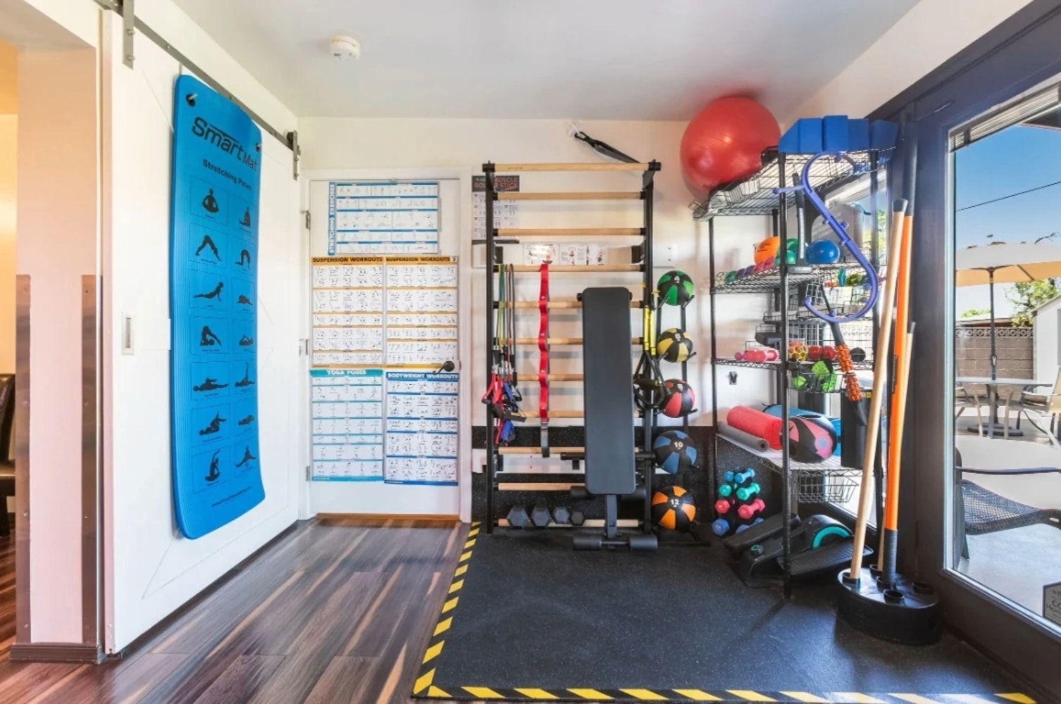 a home gym in an assisted living facility